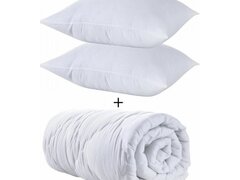 Set pilota 200x230cm + 2 perne 50x70cm alb SP25446